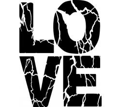 Stencil Schablone LOVE